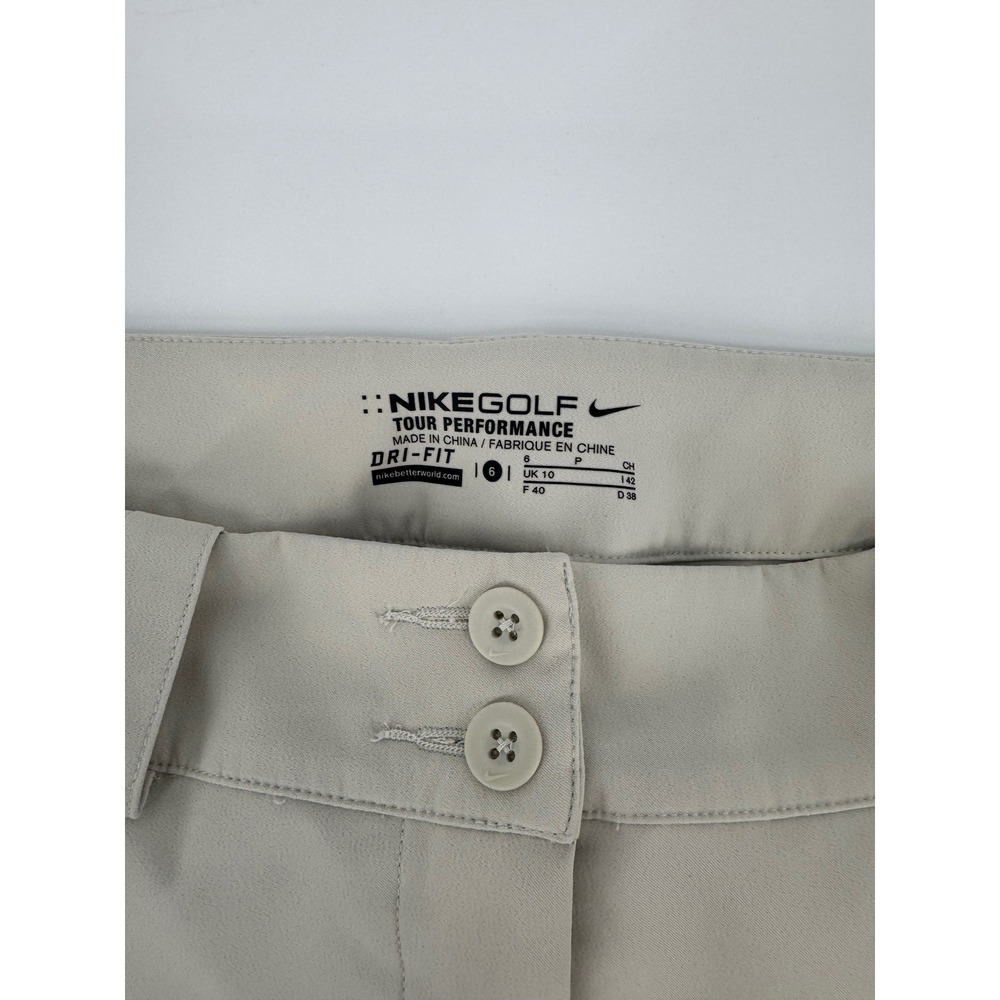 Nike Golf Tour Performance Dri-FIT Skort Tan Beige Women Size 6 Activewear - Picture 4 of 14